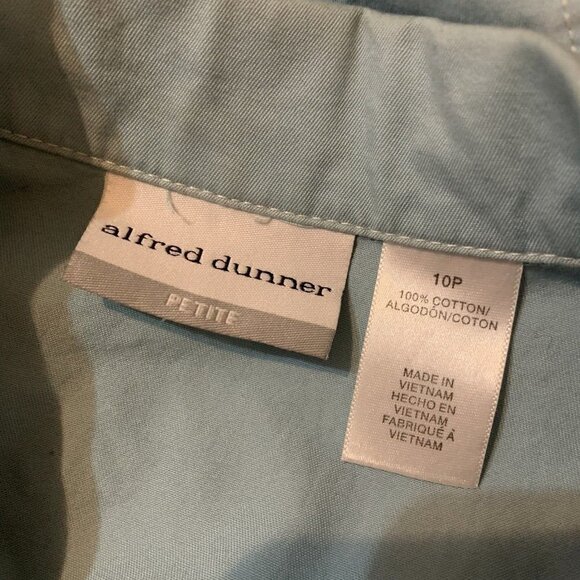 ALFRED DUNNER. Size 10P. Cotton Long Sleeve Cuffed Snap Front Jacket. B88. - Picture 8 of 9